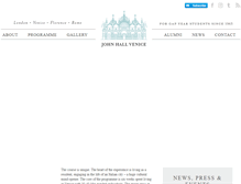 Tablet Screenshot of johnhallvenice.com